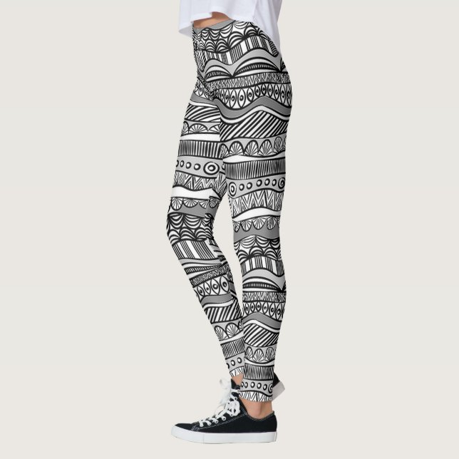 Tribalmönster Leggings (Vänster)