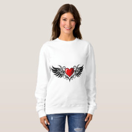Tribalt Bevingat Hjärta T Shirt