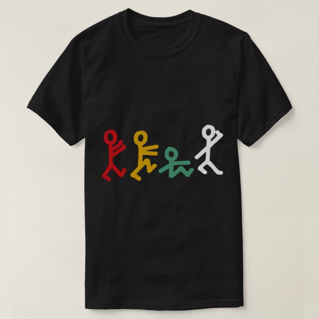 Tribe-anropad begärd Vintage T Shirt (Design framsida)