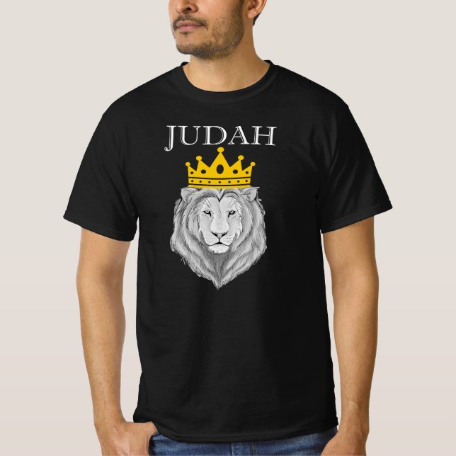 Tribe av Judah Lejon - Messianic Yeshua Israelites T Shirt (Framsida)