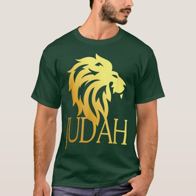 Tribe: Judah Lejon Messianic Yahshua Tee (Framsida)