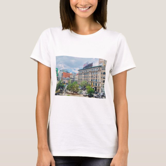 Tribeca New York Manhattan Vintage T Shirt (Framsida)