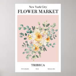 TRIBECA-Poster i New York City Flower Market Poster