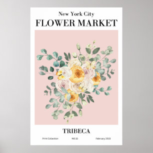 TRIBECA-Poster i New York City Flower Market Poster