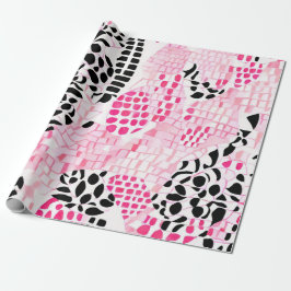 Tribens anda: Rosa, svart och vitt Presentpapper