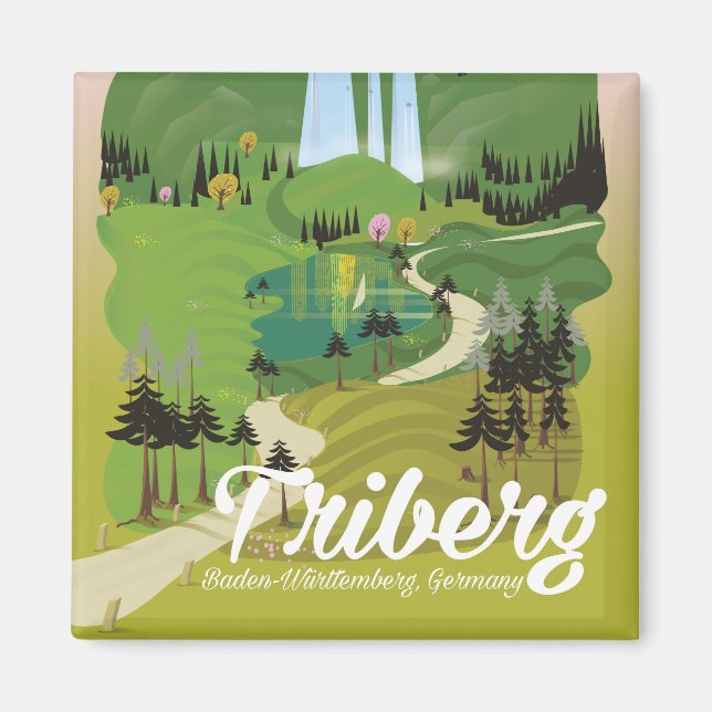 Triberg ,Baden-Württemberg, Tyskland Magnet (Framsidan)