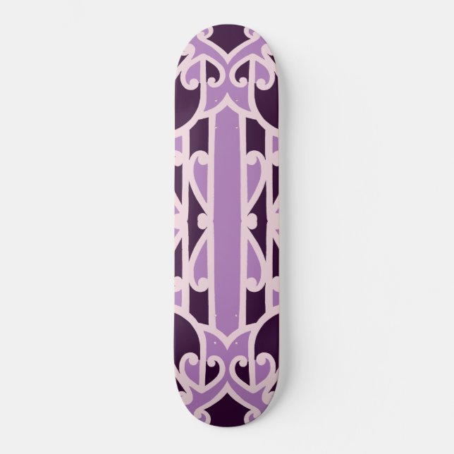 Tribes Lila Mini Skateboard Bräda 18,5 Cm (Framsida)