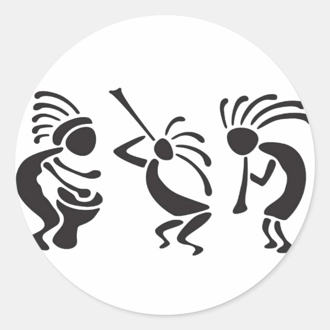 Tribes sticker  runt klistermärke (Framsida)