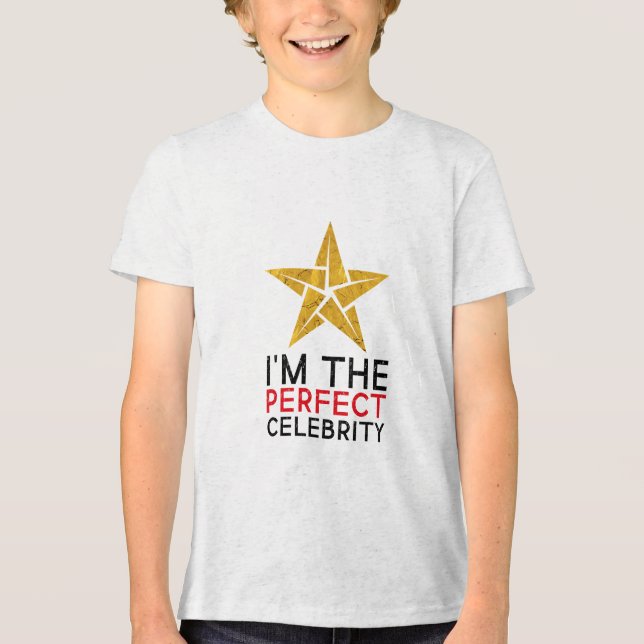 Triblend I är Perfekt Celebrity Tri-Blend Shirt T (Framsida)
