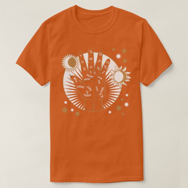 Triblend Måne amp Sol Magic Art T Shirt (Design framsida)