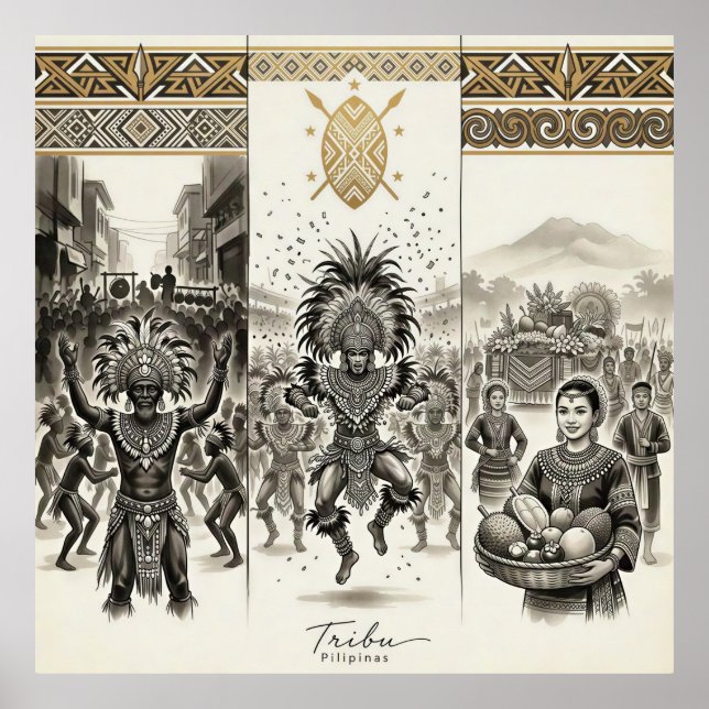 Tribu-Ati-Atihan · Dinagyang · Kadayawan Poster (Framsidan)