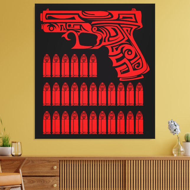 Tribul illustrativt vapen canvastryck (Insitu (Vardagsrum))