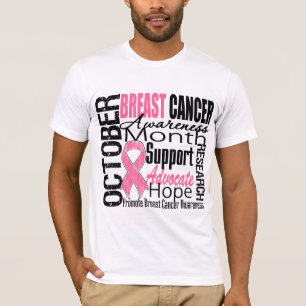 Tribute för bröstcancermedvetenhetmånad tee shirt