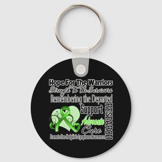 Tribute Hope Collage - Non-Hodgkins Lymphoma Nyckelring (Framsida)
