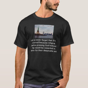 Tribute och Rememberence för ateist 9/11 T-shirt