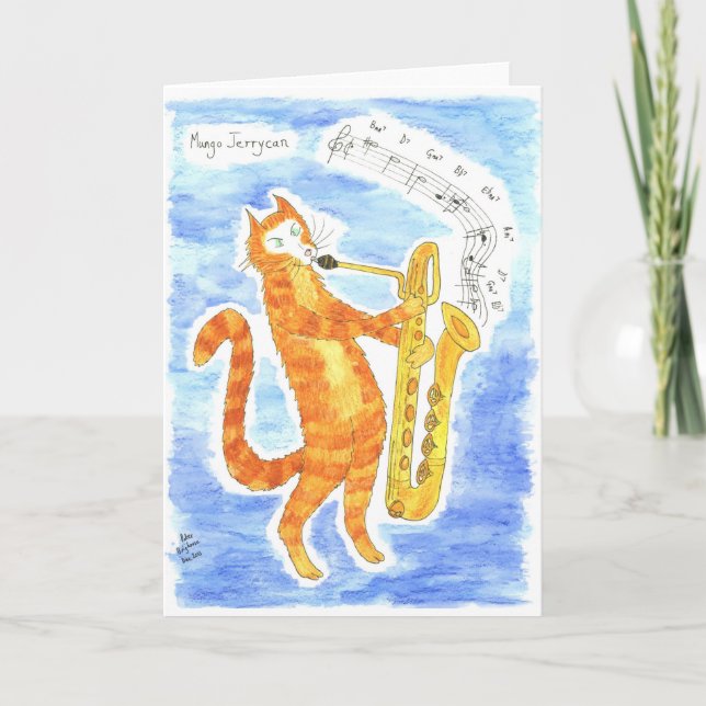 Tribute till den sena underbara Gerry mulliganen Kort (Framsida)