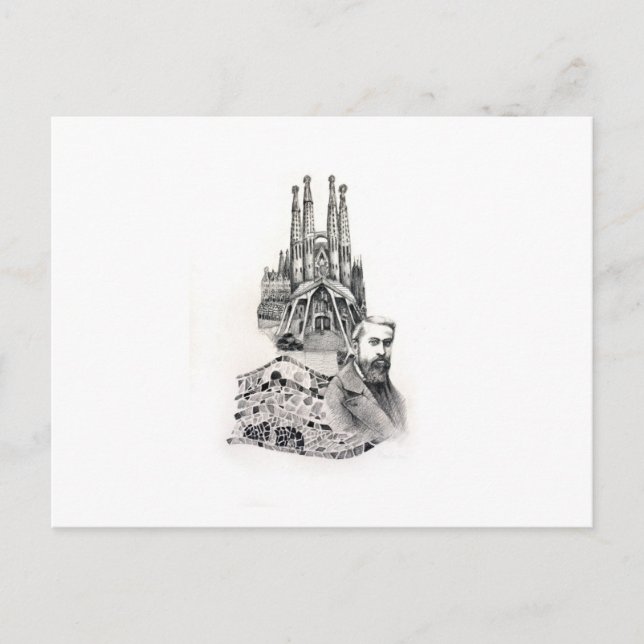 Tribute till Gaudi. Vykort (Framsida)