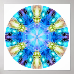 "Tribute to Chihuly" Mandala Poster/ skriver ut Poster