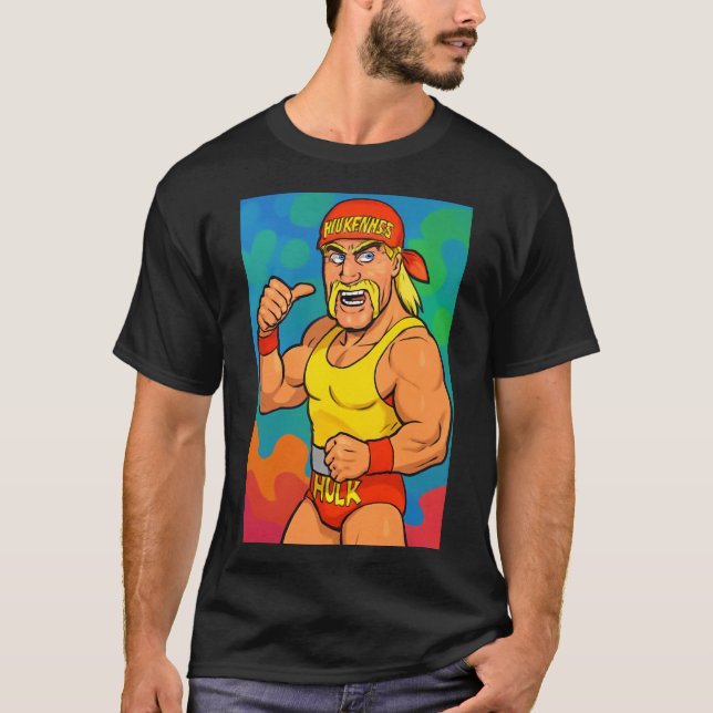 Tribute to Hulk Hogan T Shirt (Framsida)