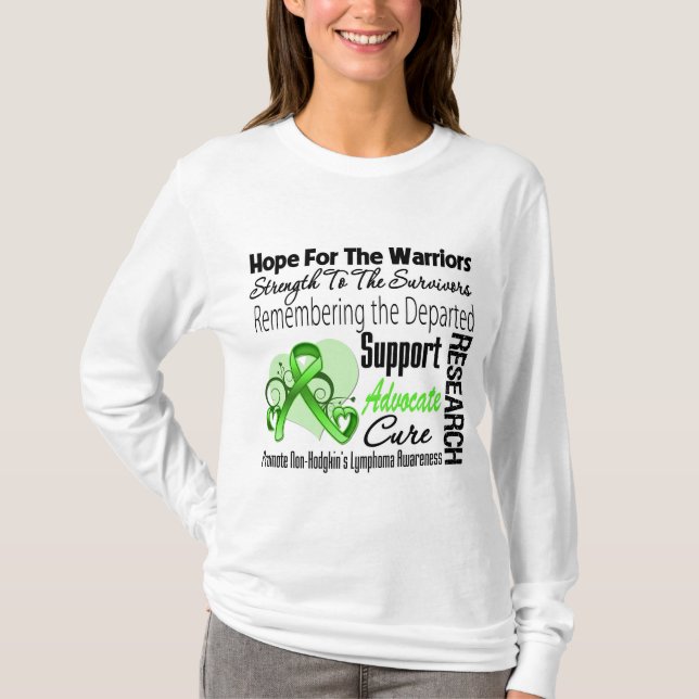 TributehoppCollage - Non-Hodgkins lymfkörtelcancer T-shirt (Framsida)