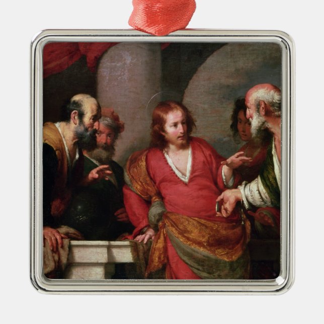 Tributepengar, c.1631 julgransprydnad metall (Framsidan)