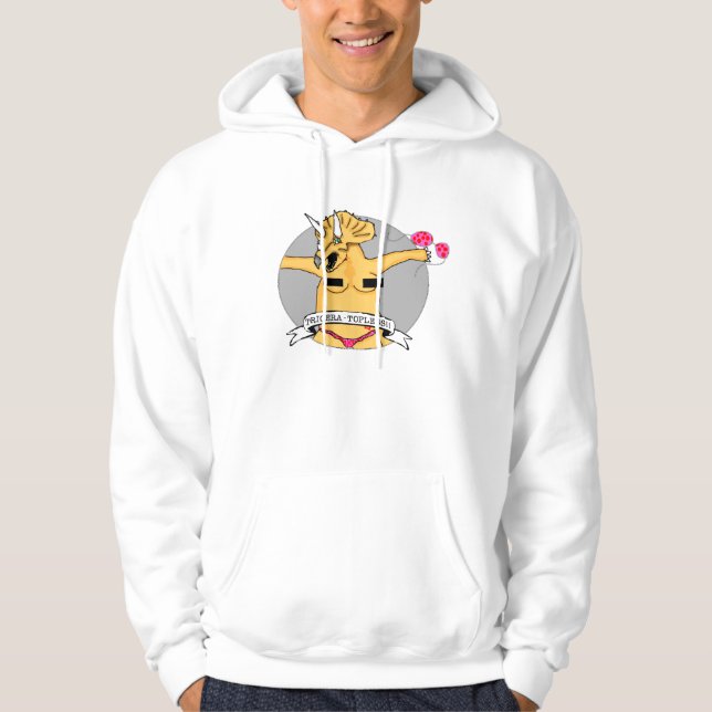 Tricera-topless tröja sweatshirt (Framsida)