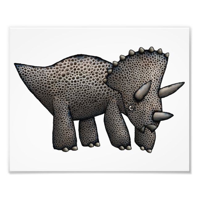 Triceratops Artwork Fototryck (Framsidan)