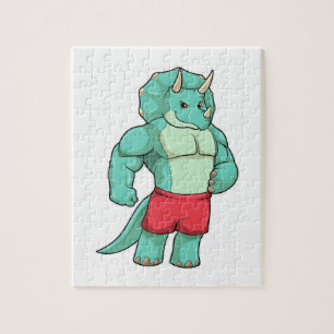 Triceratops as Bodybuilding der at Bodybuilding Pussel