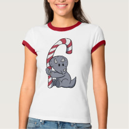 Triceratops Candy cane Tee Shirt