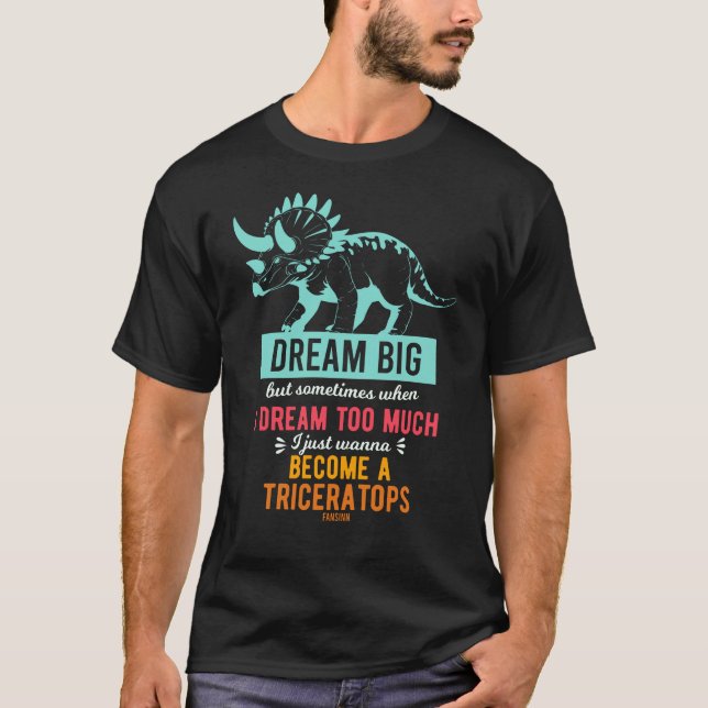 triceratops dinosauer t shirt (Framsida)