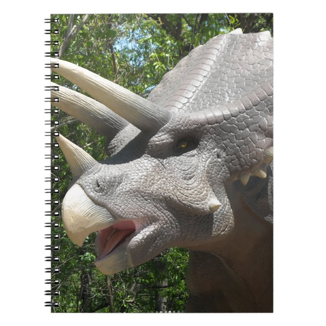 Triceratops dinosaur anteckningsbok med spiral (Framsidan)