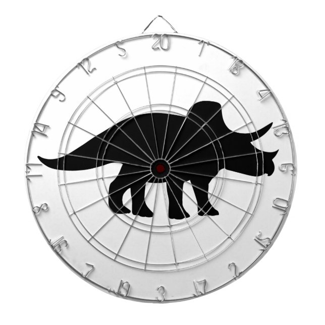 Triceratops dinosaur. darttavla (Framsidan)