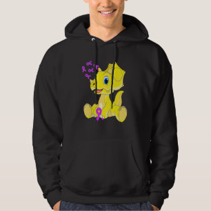 Triceratops Dinosaur Dino Band Värld Alzheimers Hoodie