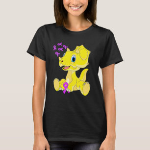 Triceratops Dinosaur Dino Band Värld Alzheimers T Shirt