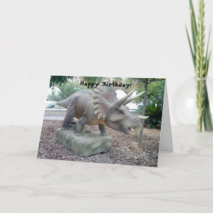 Triceratops Dinosaur-födelsedagskort Kort