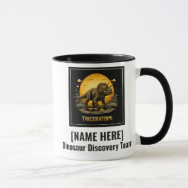 Triceratops Dinosaur Förhistorisk Måne Mugg