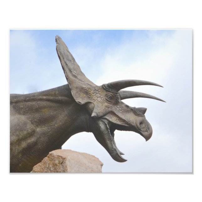 Triceratops Dinosaur Fototryck (Framsidan)