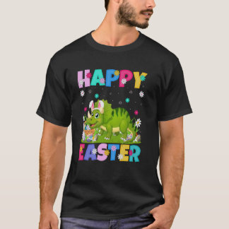 Triceratops Dinosaur Glad Påsk Äggjakt Kanin Öra P T Shirt