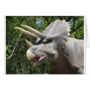 Triceratops dinosaur hälsningskort