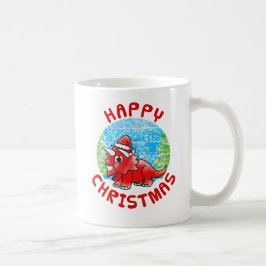Triceratops Dinosaur jul Kids Funny Kaffemugg