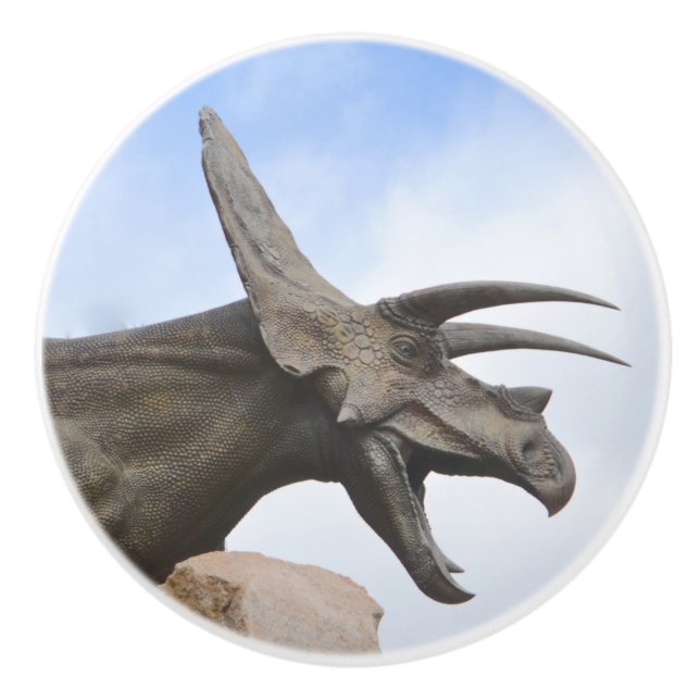 Triceratops Dinosaur Knopp (Framsidan)
