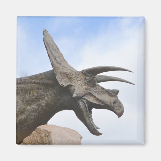 Triceratops Dinosaur Magnet (Framsidan)