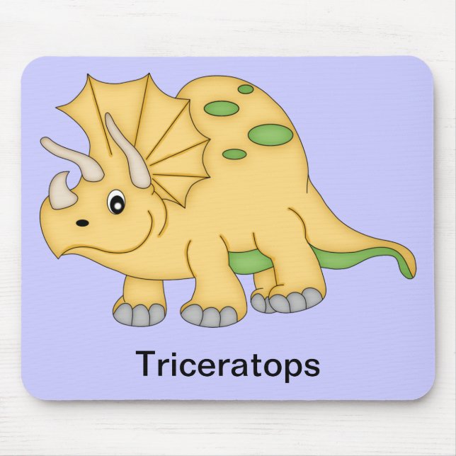 Triceratops Dinosaur Musmatta (Framsidan)