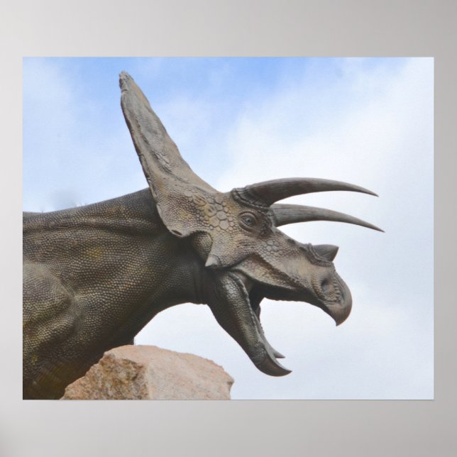 Triceratops Dinosaur Poster (Framsidan)