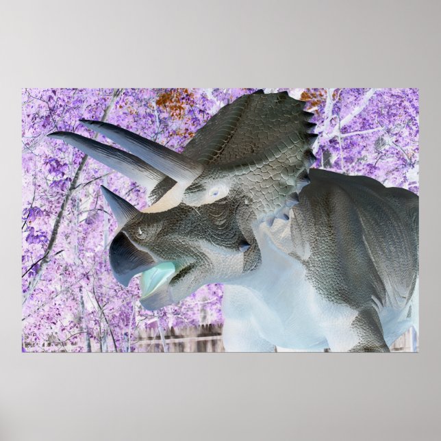 Triceratops Dinosaur Poster (Framsidan)