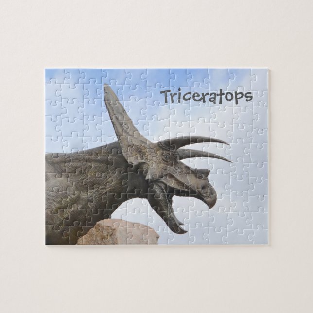 Triceratops Dinosaur Pussel (Horisontell)