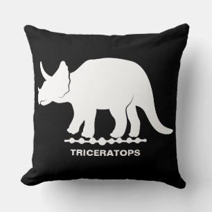 Triceratops dinosaur siluett kastkudde kudde