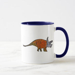 Triceratops dinosaur söta barn illustration mugg