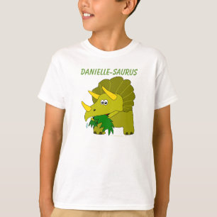 Triceratops för roligt för namn för Dinosaursf Tee Shirt