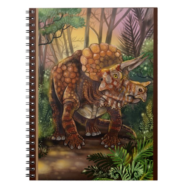 Triceratops Forest Anteckningsbok (Framsidan)